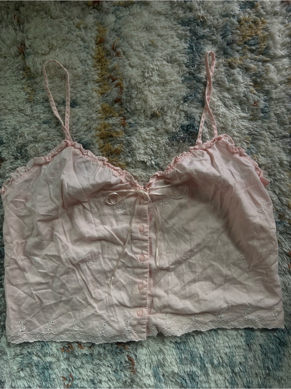 Cotton y2k era Victoria’s Secret pink cami